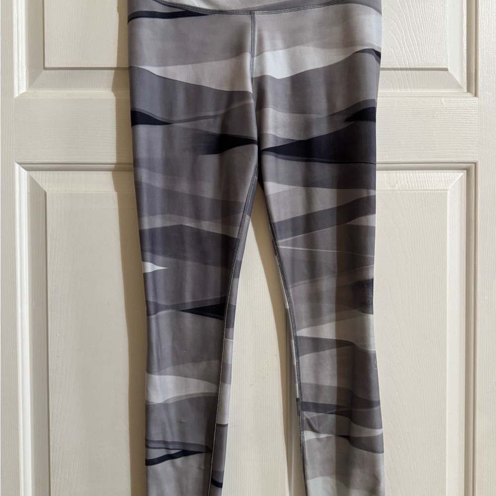 Womens Gray Camouflage Leggings